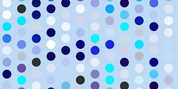 Fundo Vetor Azul Claro Com Bolhas Ilustração Abstrata Com Manchas — Vetor de Stock