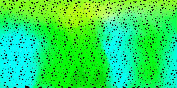 Светло Синий Зеленый Треугольный Фон Иллюстрация Стиле Битого Стекла Треугольниками — стоковый вектор