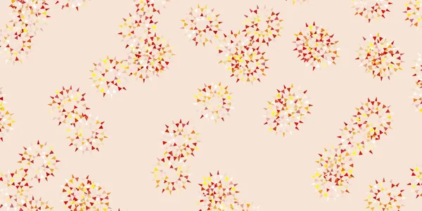 Fond Vectoriel Doodle Orange Clair Avec Des Fleurs Illustration Avec — Image vectorielle