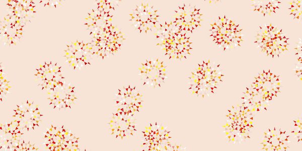 Светло-оранжевый векторный фон с цветами. Иллюстрация абстрактными красочными цветами с градиентом. Лучший дизайн для Вашего бизнеса.