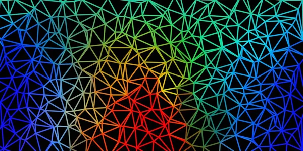 Luz Multicolor Vetor Triângulo Mosaico Papel Parede Ilustração Estilo Vidro — Vetor de Stock