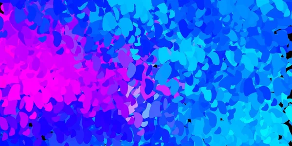 Rosa Claro Patrón Vectorial Azul Con Formas Abstractas Ilustración Colorida — Archivo Imágenes Vectoriales