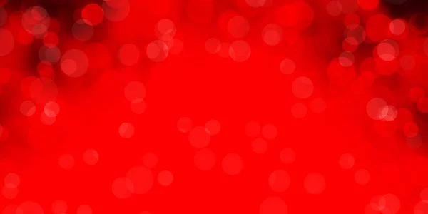 Modèle Vectoriel Rouge Clair Avec Des Cercles Illustration Abstraite Scintillante — Image vectorielle