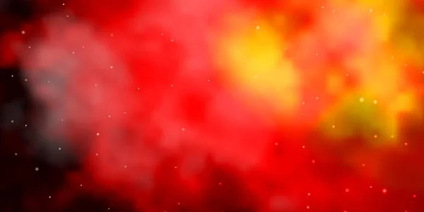 Σκούρο Πορτοκαλί Διάνυσμα Φόντο Πολύχρωμα Αστέρια — Διανυσματικό Αρχείο