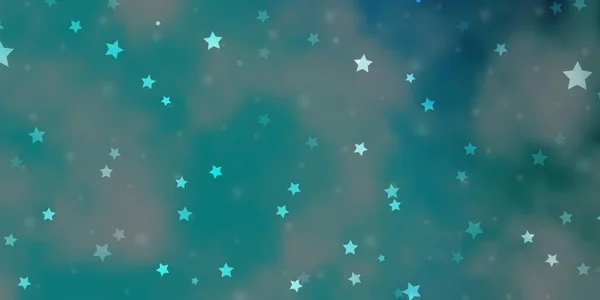 Agencement Vectoriel Bleu Clair Avec Étoiles Brillantes — Image vectorielle