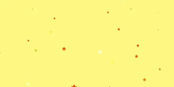Σκούρο Κόκκινο Κίτρινο Διάνυσμα Φόντο Μικρά Και Μεγάλα Αστέρια — Διανυσματικό Αρχείο