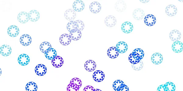 Fond Vectoriel Rose Clair Bleu Avec Bulles Illustration Abstraite Moderne — Image vectorielle