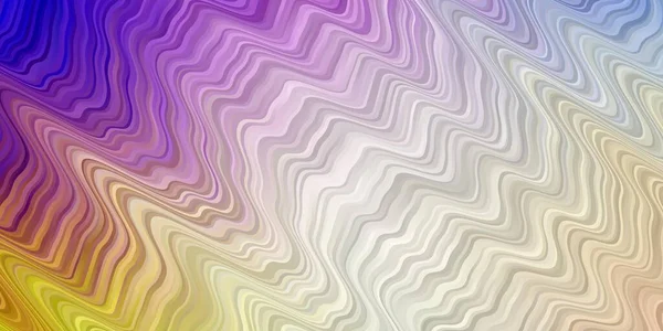 Светлый Многоцветный Векторный Фон Кривыми Линиями — стоковый вектор