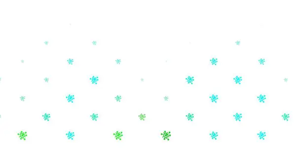 Светло Зеленый Векторный Рисунок Коронавирусными Элементами Абстрактная Иллюстрация Биологическими Градиентными — стоковый вектор