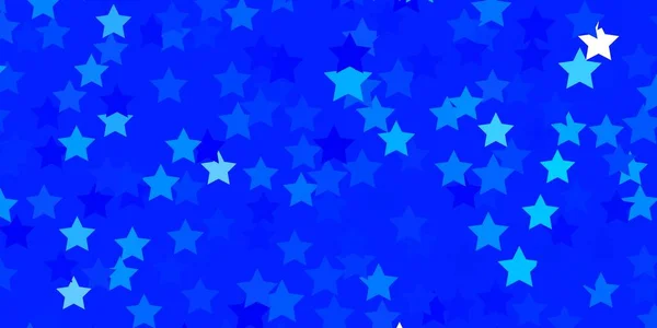 Modelo Vetor Azul Claro Com Estrelas Néon —  Vetores de Stock