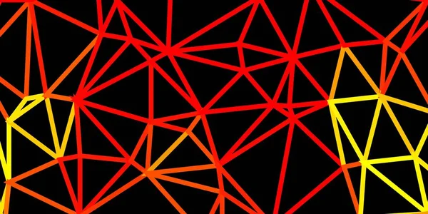 ライトオレンジベクトル三角形モザイク背景 多角形の三角形を持つ現代の抽象的なイラスト 携帯電話の背景 — ストックベクタ