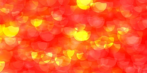 Light Orange Vektor Hintergrund Mit Kreisen — Stockvektor