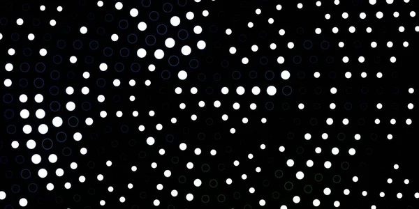 ダークブルー 円形状の緑のベクトルレイアウト — ストックベクタ