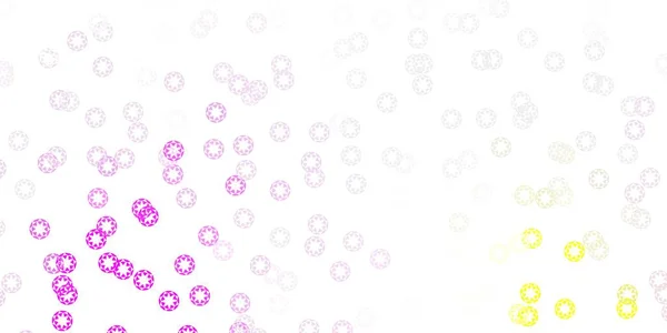 Світло Рожева Жовта Векторна Текстура Дисками Сучасна Абстрактна Ілюстрація Різнокольоровими — стоковий вектор