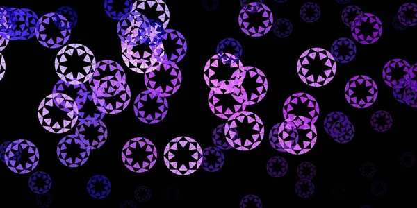 Dark Purple Vector Backdrop Dots Abstract Decorative Design Gradient Style — Stock Vector