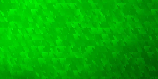 Modèle Vectoriel Vert Clair Avec Cristaux Triangles Design Décoratif Dans — Image vectorielle