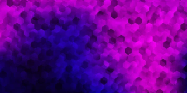 Diseño Vectorial Púrpura Oscuro Con Formas Hexágonos Ilustración Abstracta Moderna — Vector de stock