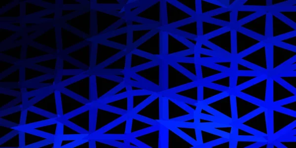 Dunkelblaues Vektorgradienten Polygon Layout Illustration Glasscherbenstil Mit Dreiecken Intelligente Muster — Stockvektor