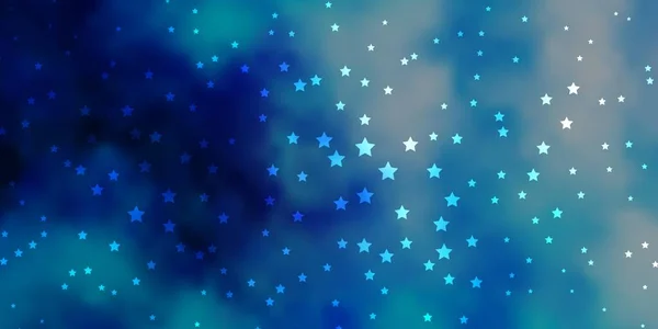 Diseño Vectorial Azul Oscuro Con Estrellas Brillantes — Vector de stock