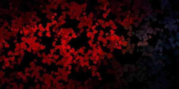 Темно Синій Червоний Векторний Шаблон Абстрактними Формами Простий Дизайн Абстрактному — стоковий вектор