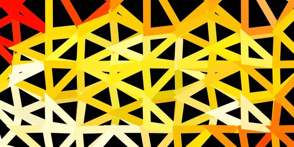 Hellorange Vektor Geometrische Polygonale Tapete Neue Farbenfrohe Illustration Mit Formen — Stockvektor