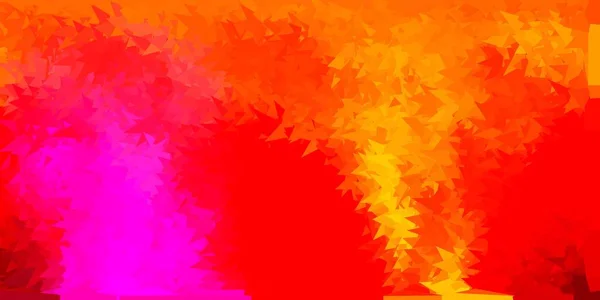 Светло Розовый Желтый Векторный Треугольник Декоративная Красочная Иллюстрация Абстрактными Треугольниками — стоковый вектор