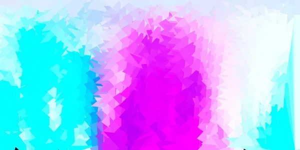 ライトピンク ブルーベクトル幾何学的な多角形の壁紙 三角形で多角形のスタイルでグラデーションイラスト Webアプリの壁紙 — ストックベクタ