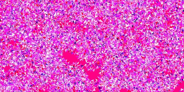 Gabarit Vectoriel Violet Clair Rose Avec Flocons Neige Glacés Illustration — Image vectorielle