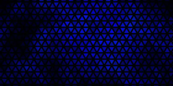 Çizgiler Üçgenlerle Koyu Mavi Vektör Düzeni Renkli Üçgenlerin Olduğu Bir — Stok Vektör