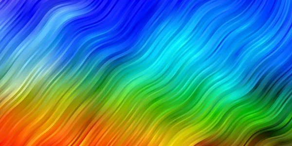 Light Multicolor Vektor Layout Med Cirkulär Båge — Stock vektor