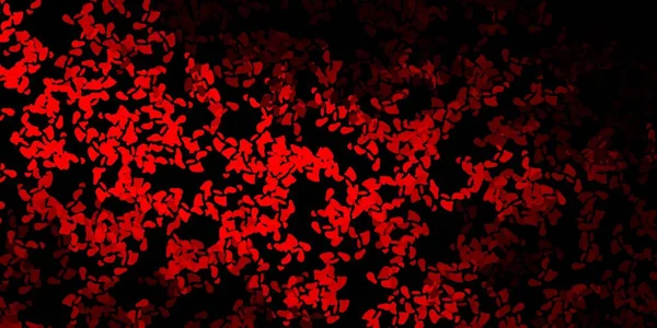 Σκούρο Κόκκινο Διάνυσμα Φόντο Χαοτικά Σχήματα Πολύχρωμη Απεικόνιση Απλά Σχήματα — Διανυσματικό Αρχείο