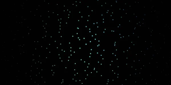 Azul Oscuro Fondo Vectorial Verde Con Estrellas Colores Ilustración Colorida — Vector de stock