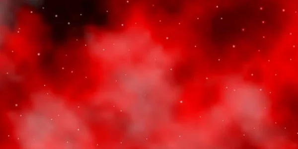 Licht Orange Vektor Hintergrund Mit Bunten Sternen — Stockvektor