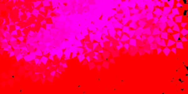 Rosa Chiaro Sfondo Vettoriale Rosso Con Triangoli Linee Illustrazione Materiale — Vettoriale Stock