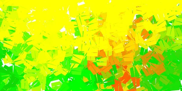 浅绿色 黄色矢量抽象三角形背景 带有抽象三角形的装饰色彩丰富的插图 网站的智能模式 — 图库矢量图片
