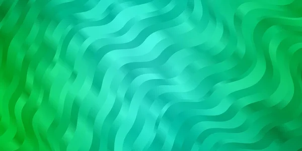 Patrón Vectorial Verde Claro Con Curvas — Vector de stock