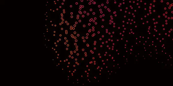 濃いピンク 円の赤いベクトルパターン — ストックベクタ