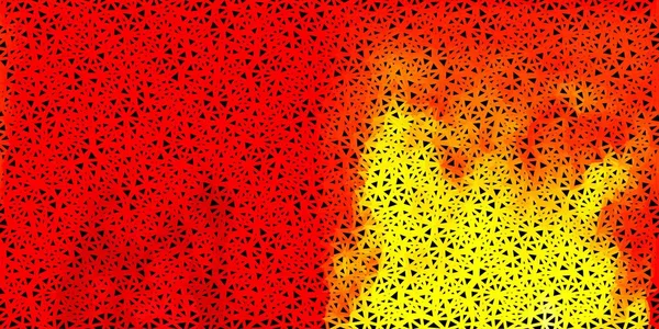 Jasnoczerwona Żółta Mozaika Wektorowa Inteligentna Ilustracja Stylu Aspektu Abstrakcyjnymi Trójkątami — Wektor stockowy