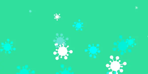 Hellgrüne Vektorschablone Mit Grippezeichen Bunte Abstrakte Illustration Mit Medizinischen Verlaufsformen — Stockvektor