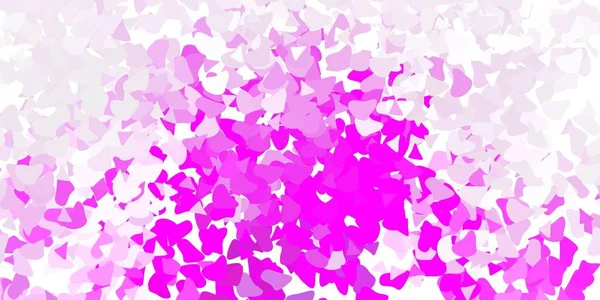Luz Púrpura Patrón Vectorial Rosa Con Formas Abstractas Diseño Sencillo — Vector de stock