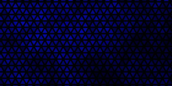 Темно Синий Вектор Линиями Треугольниками Современная Абстрактная Иллюстрация Красочными Треугольниками — стоковый вектор