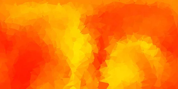 Jasnopomarańczowy Wzór Mozaiki Wektorowej Trójkąta Kolorowa Abstrakcyjna Ilustracja Gradientowymi Trójkątami — Wektor stockowy