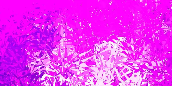 具有三角形形状的浅粉色矢量模板 网络材料图解与彩色抽象三角形 精子的开始设计 — 图库矢量图片