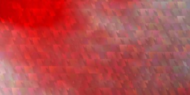 Üçgen biçiminde açık kırmızı vektör dokusu. Soyut arkaplanda renkli eğimli üçgenler. Broşürler, broşürler için desen