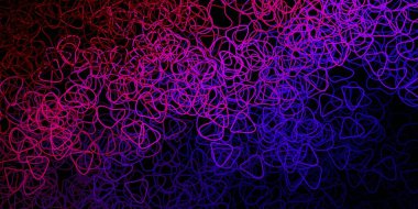 Koyu mavi, soyut şekilli kırmızı vektör şablonu. Basit bir şekilde gradyan olan renkli soyut biçimler. Reklamlarınız için modern tasarım.