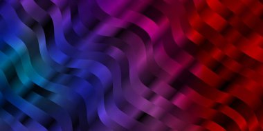 Açık Mavi, kıvrımlı sarı vektör deseni.