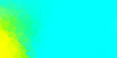 Light blue, yellow vector geometric polygonal layout. Illustration in broken glass style with triangles. Your business gesign.