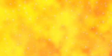 Soyut yıldızlı açık sarı vektör deseni.