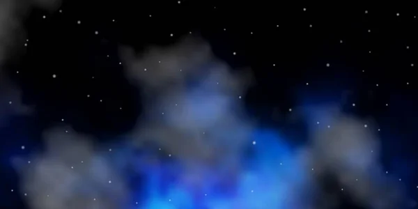 Dunkelblaue Vektortextur Mit Schönen Sternen — Stockvektor
