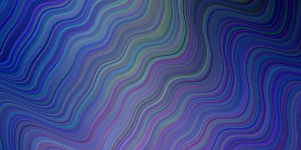 Light Pink Blue Vector Background Bent Lines Creative Illustration Halftone — Stock Vector